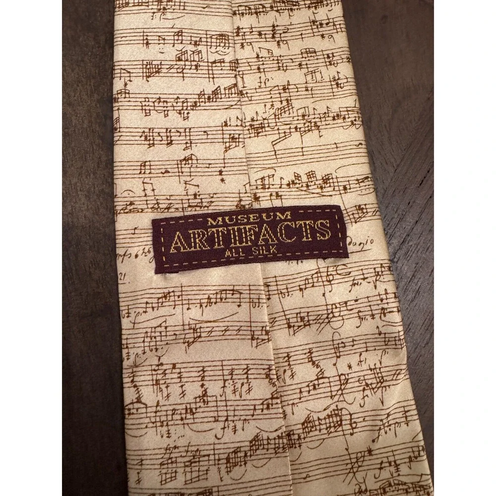 Wolfgang Amadeus Mozart Museum‎ Artifacts Silk Neck Tie Handmade Fantasia 58
